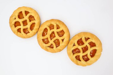 beyaz arkaplanda çerezler