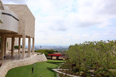 Los Angeles, Kaliforniya - 10 Mayıs 2019: Los Angeles 'taki Getty Center Müzesi