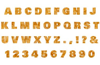 RICE ile bestelenmiş bir dizi ALPHABET ve NUMBERS