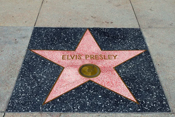 Hollywood Californië Mei 2019 Ster Van Elvis Presley Hollywood Walk — Stockfoto