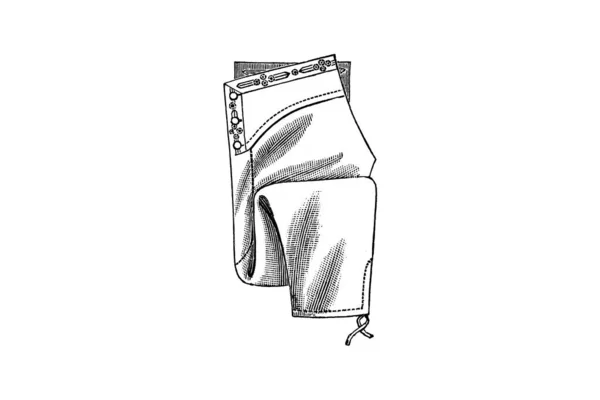 Ručně Kreslený Náčrt Mužského Oblečení Módní Ilustrace — Stock fotografie