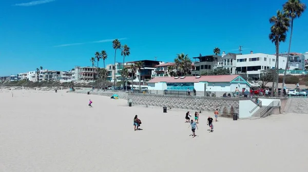 Manhattan Beach Los Angeles Californië September 2018 Uitzicht Pier Van — Stockfoto