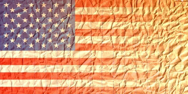 Particolari Stati Uniti America Flag Carta Vintage — Foto Stock
