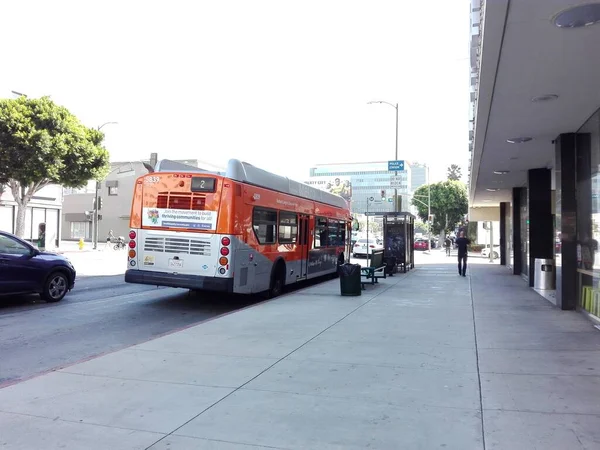 Holywod Los Angeles California Вересня 2018 Metro Local Bus Sunset — стокове фото