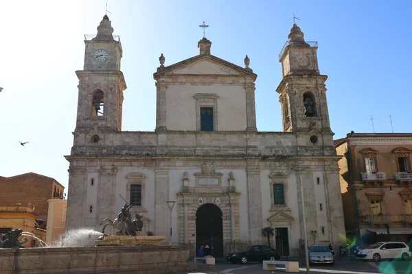 Catedral Santa Maria Nova Caltanissetta Sicilia Europa — Foto de Stock