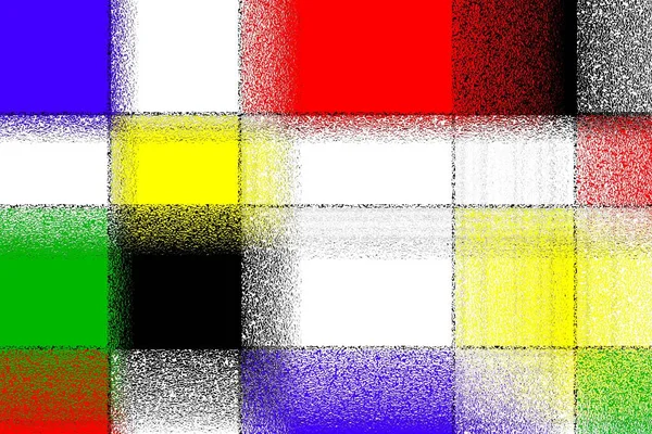 Πολύχρωμο Ορθογώνια Στυλ Mondrian — Φωτογραφία Αρχείου
