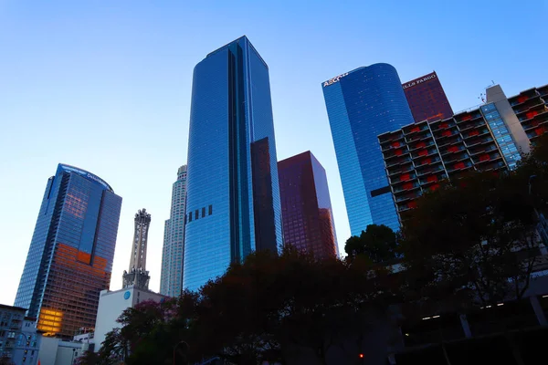 Los Angeles California October 2019 Downtown Los Angeles Skyscrapers View — Stock Photo, Image