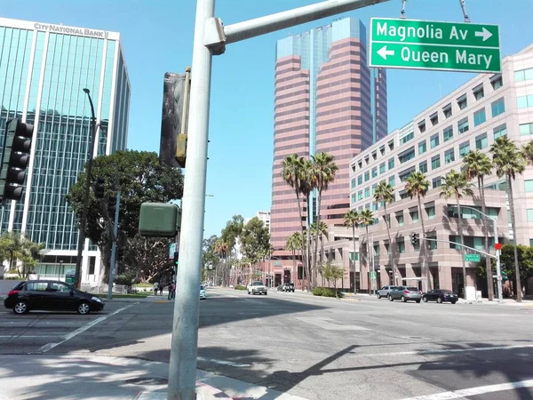 Long Beach California September 2018 Direction Magnolia Avenue Queen Mary — Stock Photo, Image