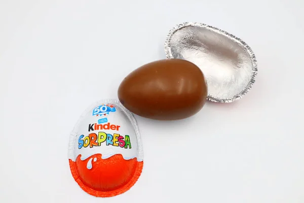 Pescara Itália Março 2019 Kinder Surprise Chocolate Eggs Kinder Surprise — Fotografia de Stock