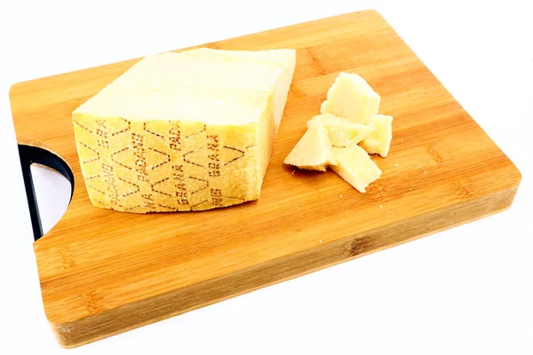 Pescara Italy February 2020 Italian Parmesan Cheese Grana Padano Produced — Stock Photo, Image