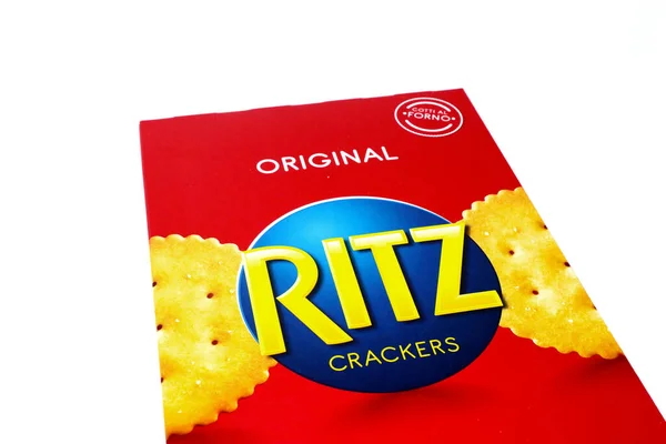 Rom Italien November 2021 Ritz Crackers Ritz Ist Eine Marke — Stockfoto