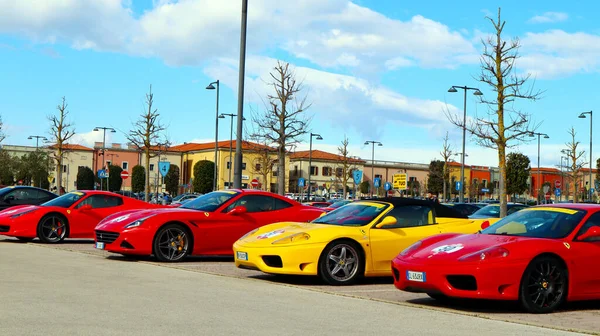 Citt Sant Angelo Italia Aprilie 2022 Diferite Mașini Ferrari Ferrari — Fotografie, imagine de stoc