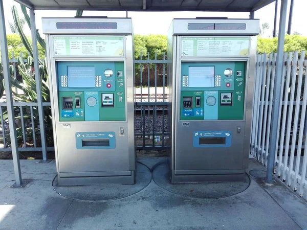 カリフォルニア州ロサンゼルス 2018年9月13日 Los Angeles Metro Rail Ticket Machine — ストック写真