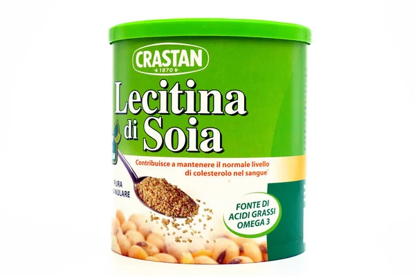 ペスカーラ イタリア2019年12月18日 Cran Soy Lecithin顆粒 大豆レシチンは コレステロールを減少させ 心血管疾患のリスクを低減する効果があります — ストック写真
