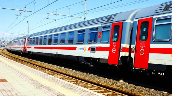 stock image Pescara, Italy  April 18, 2022: Intercity Italian Train by Trenitalia, Italy