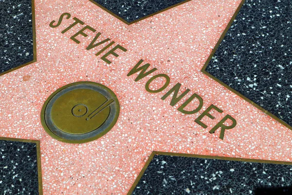 Hollywood Califórnia Maio 2019 Star Stevie Wonder Hollywood Walk Fame — Fotografia de Stock
