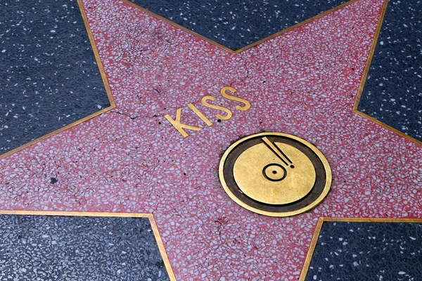 Hollywood Kalifornia Maja 2019 Gwiazda Kiss Hollywood Walk Fame Hollywood — Zdjęcie stockowe