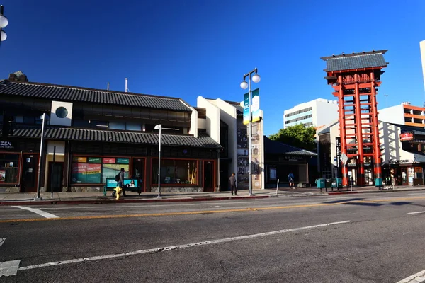 美国加利福尼亚州洛杉矶 2019年10月11日 洛杉矶市中心小东京购物中心的日本村广场景观 — 图库照片