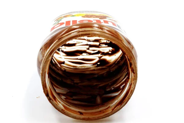 Pescara Talya Temmuz 2019 Nutella Boş Kavanoz Ferrero Tarafından Üretilen — Stok fotoğraf