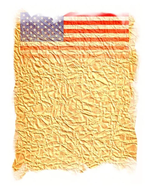 Particular United States America Flag Vintage Paper —  Fotos de Stock