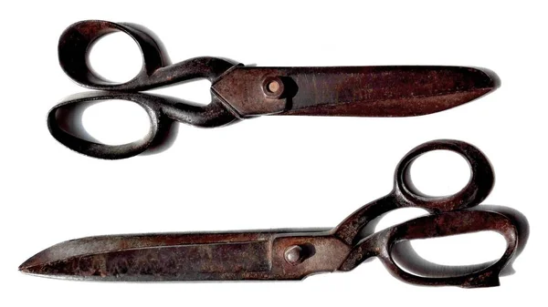 최초의 빈티지 드레싱 메이커 Tailor Big Scissors — 스톡 사진