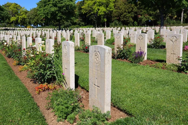 Der Kriegsfriedhof Des Flusses Sangro Liegt Der Contrada Sentinelle Der — Stockfoto