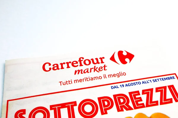 Carrefour 슈퍼마켓 프로모션 카탈로그 — 스톡 사진