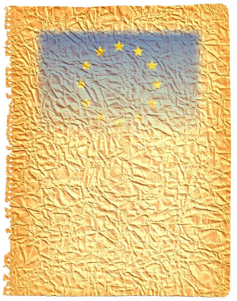 Bandiera Europea Con Spazio Tuo Design Testo — Foto Stock