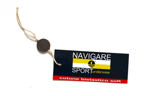 Rome Italy October 2022 Tag Navigare Clothing Navigare Italian Sportswear — Stock Photo, Image