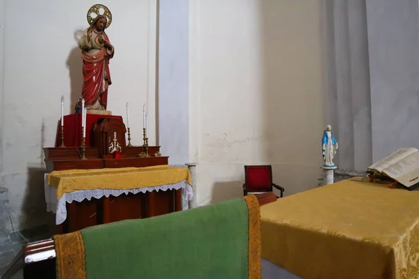 stock image Palermo, Sicily (Italy)  July 2, 2022: chapel of the Holy Trinity (Cappella della Santissima Trinit), private Chapel of the Zisa Palace