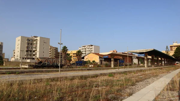 stock image Trapani, Sicily (Italy)  July 4, 2022: Trapani Rail Station