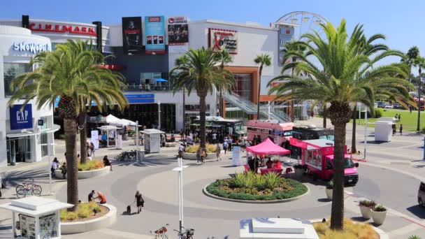 Long Beach Los Angeles California October 2019 Εμπορικό Κέντρο Pike — Αρχείο Βίντεο