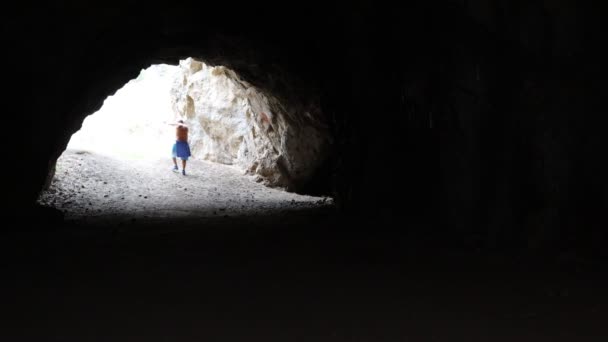 Los Angeles Califórnia Setembro 2019 Bronson Canyon Caves Batcave Seção — Vídeo de Stock
