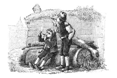 Genç bir kız bankta oturuyor ve elinde bir sepet çiçek tutuyor..