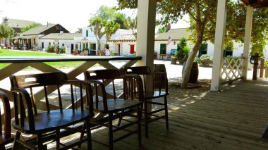 SAN DIEGO, California - 12 Eylül 2018: Eski Şehir San Diego Eyalet Parkı manzarası