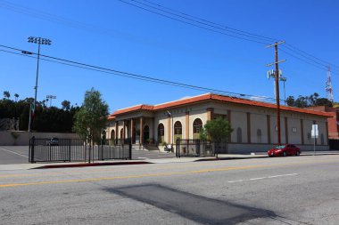 Los Angeles, Kaliforniya - 12 Mayıs 2019: St. Peter 's İtalyan Katolik Kilisesi Los Angeles