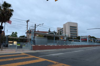 Los Angeles, California - 16 Mayıs 2019: Los Angeles demiryolu taşıma sistemi
