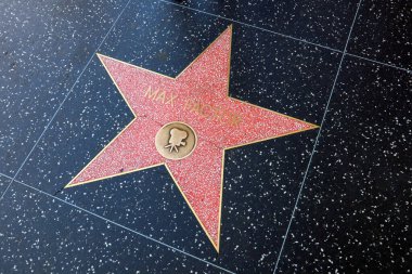 Hollywood, California - 20 Mayıs 2019: Hollywood Bulvarı 'ndaki MAX FACTOR Yıldızı, Los Angeles, Kaliforniya