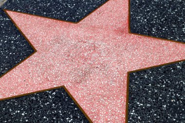 Hollywood, California - 20 Mayıs 2019: Hollywood Bulvarı, Los Angeles, Kaliforniya 'da Hollywood Şöhret Yolu' nda yıldız