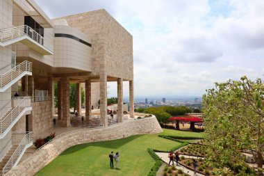 Los Angeles, Kaliforniya - 10 Mayıs 2019: Los Angeles 'taki Getty Center Müzesi