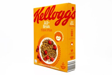 Pescara, İtalya 15 Şubat 2021: KELLOGG 's All-Bran Fiber Plus