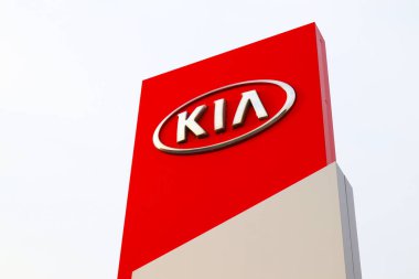 San Giovanni Teatino, İtalya 27 Mart 2022 KIA Motor satıcısı. Kia Motors Güney Kore 'nin otomobil üreticisi.