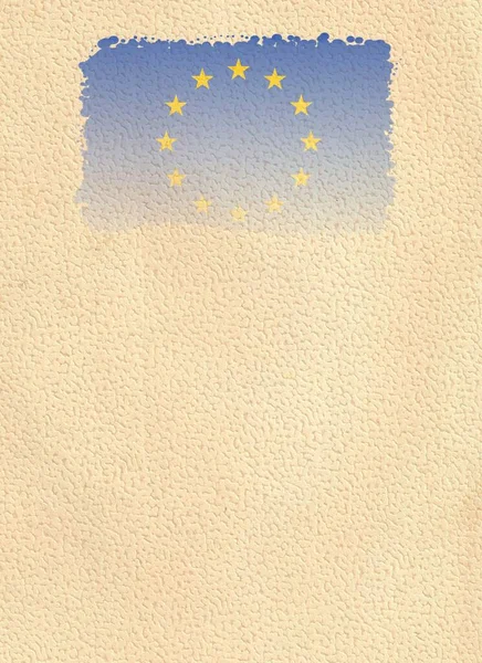 Flaga Europejska Miejscem Twój Projekt Lub Tekst — Zdjęcie stockowe