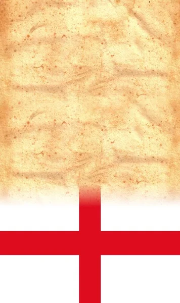 Inglaterra Bandeira Papel Pergaminho Vintage Original Com Espaço Para Seu — Fotografia de Stock