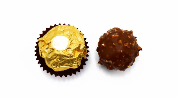 Roma Itália Novembro 2021 Ferrero Rocher Doces Chocolate Premium — Fotografia de Stock