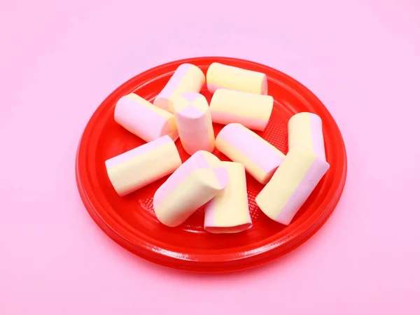 Heerlijke Marshmallows Ruimte Voor Tekst — Stockfoto