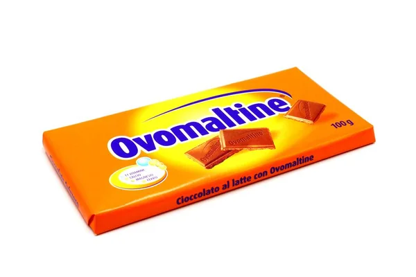 2019年8月23日 意大利佩斯卡拉 异常情况下的巧克力棒 欧沃丁是英国联合食品公司的注册商标 — 图库照片