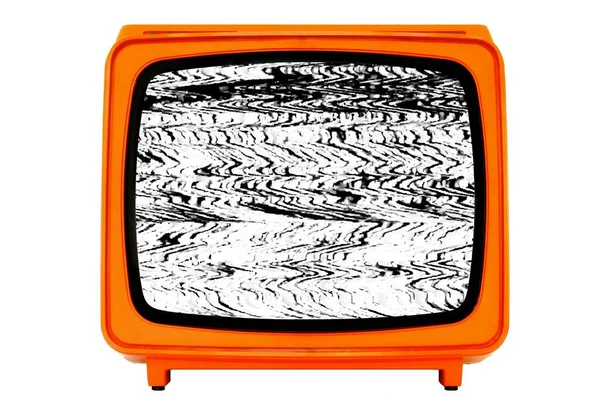 Televisão Fundo Branco — Fotografia de Stock