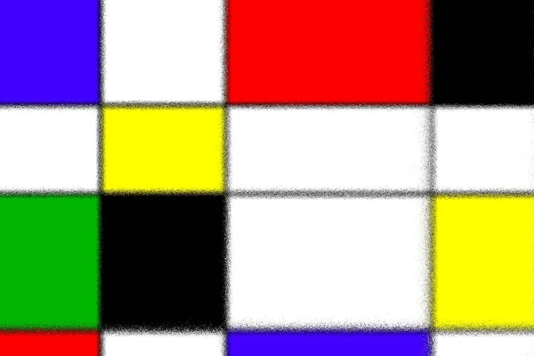 在蒙德里安的样式的彩色矩形 — 图库照片