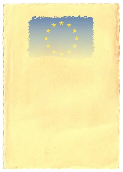 Európai Zászló Helyet Tervezési Vagy Szöveges — Stock Fotó